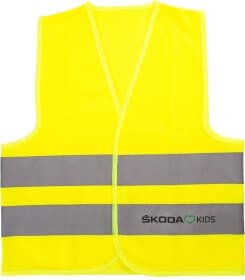 Жилет светоотражающий VAG желтый детский с вертикальными полосами