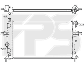 Радіатор охолодження двигуна