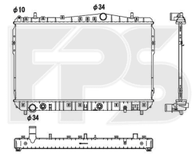 Радіатор охолодження двигуна