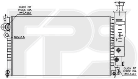 Радиатор охлаждения двигателя