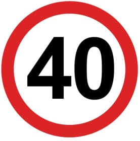 Наклейка Tempest 40 км/ч