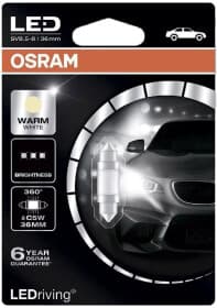 Автолампа Osram LEDriving Premium C5W SV8,5-8 1 W белая 6498WW-01B Автолампа Osram LEDriving Premium C5W SV8,5-8 1 W белая 6498WW-01B