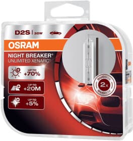 Автолампа Osram Xenarc Night Breaker Unlimited D2S P32d-2 35 W прозора 66240XNB-HCB