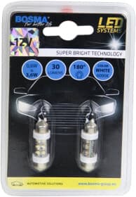 Автолампа Bosma T10X36 SV8,5 0,6 W біла 3888