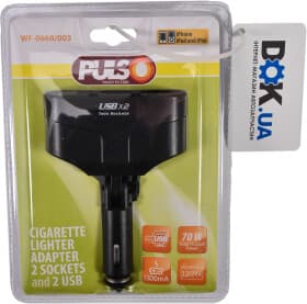 Разветвитель прикуривателя с USB Pulso WF-0668/003