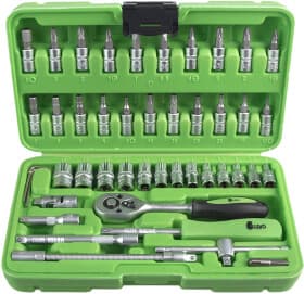 Набор торцевых головок и комплектующих Alloid НГ-2046П 1/4" (46 пр.)