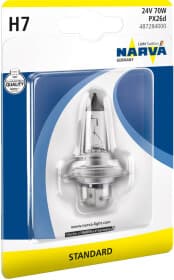 Автолампа Narva Standard H7 PX26d 70 W прозора 487284000