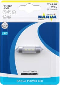 Автолампа Narva Range Power LED C5W SV8,5 0,6 W белая 180061b