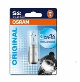 Автолампа Osram S2 BA20d 35 W прозрачная 6432701B