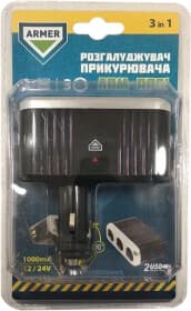 Разветвитель прикуривателя с USB Armer ARM-RP01