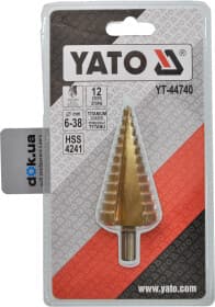 Сверло Yato ступенчатое по металлу YT-44740 6-38 мм