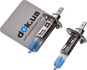 Автолампа Bosch Ultra White H1 P14,5s 55 W прозоро-блакитна 1987301180