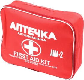 Аптечка автомобильная Дорожная Карта АМА-2 в мягком чехле DK-TY007