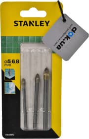 Набір свердл Stanley перових по плитці STA53312 5-8 мм 3 шт.