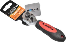 Тріскачка Lavita LA151238 з переставним посадковим квадратом 1/2"x3/8" 72 зубця 150 мм