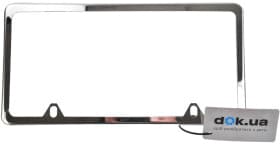 Рамка номерного знака Carlife NH460 серебристый