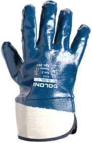 Краги Doloni D-Oil трикотажные с нитриловым покрытием синий