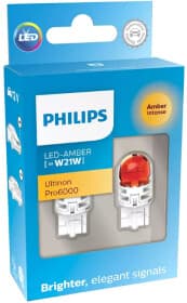 Автолампа Philips Ultinon Pro6000 W21W WX3x16d 21 W помаранчева 11065AU60X2