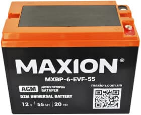 Аккумулятор для ИБП Maxion MXBT6EVF55 55 Ач 10 В Аккумулятор для ИБП Maxion MXBT6EVF55 55 Ач 10 В