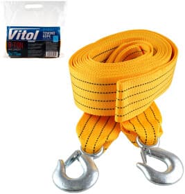 Трос буксирувальний Vitol ТР-119-8-1 стрічка 8 т 6 м
