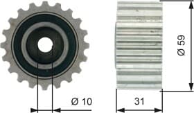 Обвідний ролик ременя ГРМ