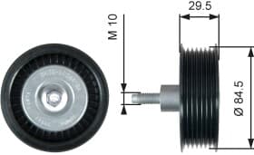 Обвідний ролик поліклинового ременя Обвідний ролик поліклинового ременя