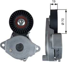 Натяжний ролик поліклинового ременя