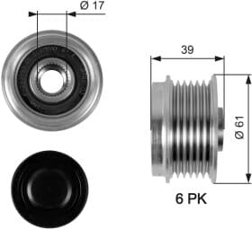 Муфта генератора Gates OAP7042