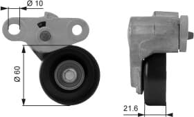 Натяжной ролик поликлинового ремня