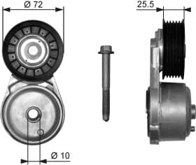 Натяжной ролик поликлинового ремня