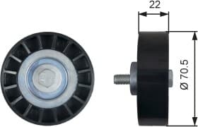 Обводной ролик поликлинового ремня Обводной ролик поликлинового ремня