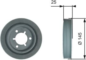 Шкив коленчатого вала