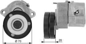 Натяжной ролик поликлинового ремня