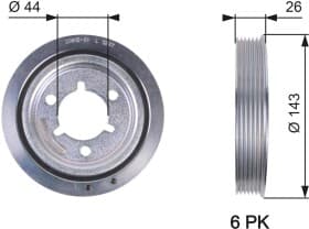 Шкив коленчатого вала