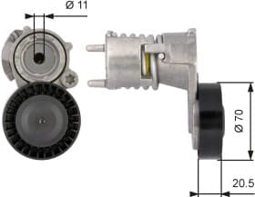 Натяжний ролик поліклинового ременя