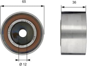 Натяжний ролик поліклинового ременя