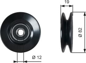 Обводной ролик поликлинового ремня
