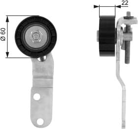 Обвідний ролик поліклинового ременя