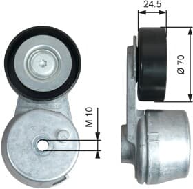 Натяжний ролик поліклинового ременя