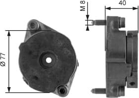 Натяжной ролик поликлинового ремня