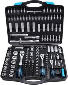 Набор бит и торцевых головок с держателем и трещоткой Berg 52-120 30 шт.