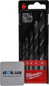 Набор сверл Milwaukee спиральных по дереву 4932352465 4-10 мм 5 шт.