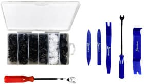 Набор инструментов для снятия обшивки с клипсами Poputchik 24-144/CG100 6 шт