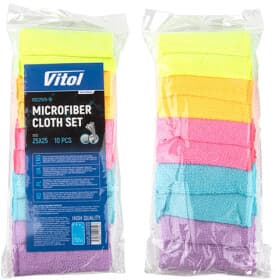 Салфетки Vitol vsc252510 микрофибра 25х25 см 10 шт