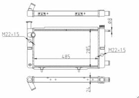 Радіатор охолодження двигуна Радіатор охолодження двигуна