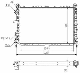 Радиатор охлаждения двигателя Радиатор охлаждения двигателя