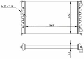Радіатор охолодження двигуна Радіатор охолодження двигуна