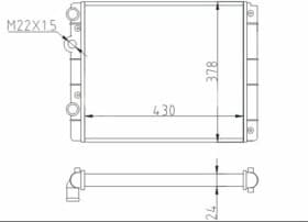 Радиатор охлаждения двигателя