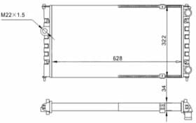 Радіатор охолодження двигуна Радіатор охолодження двигуна