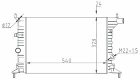 Радиатор охлаждения двигателя